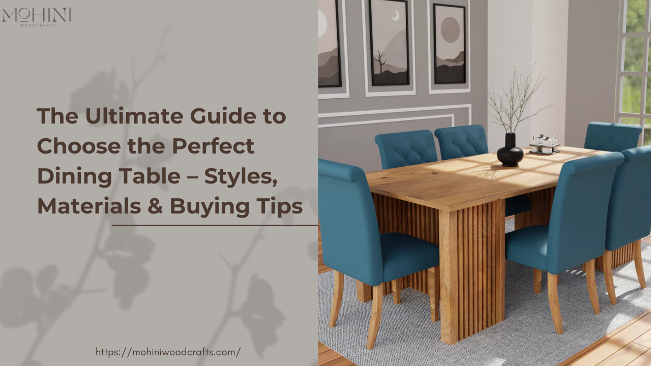 The Ultimate Guide to Choose the Perfect Dining Table – Styles, Materials & Buying Tips
