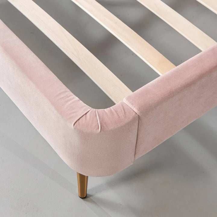 MEREDITH - Pink Velvet Bed