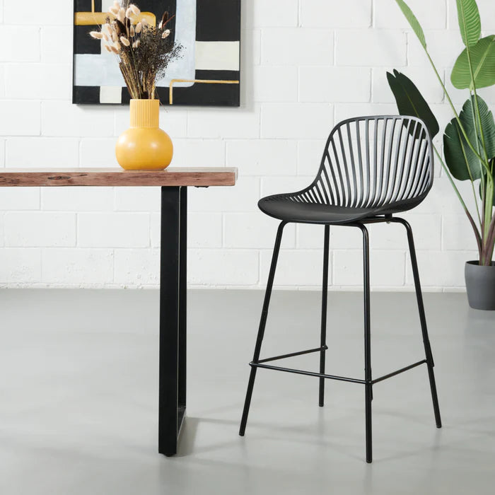 DANIELLA - Black Counter Stool