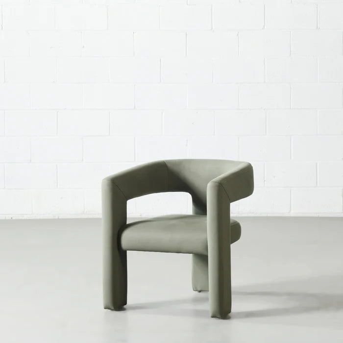 MEZE - Green Fabric Lounge Chair