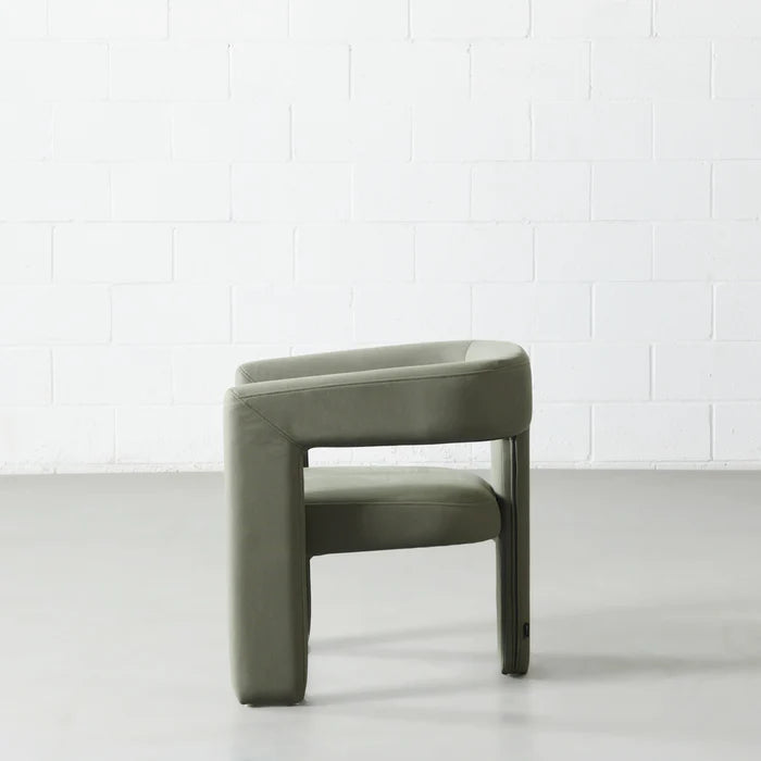 MEZE - Green Fabric Lounge Chair