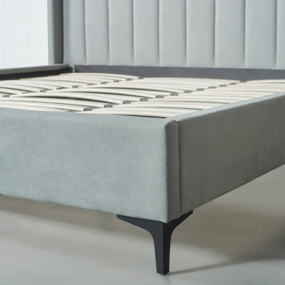 COVA - Grey Fabric Bed - FINAL SALE