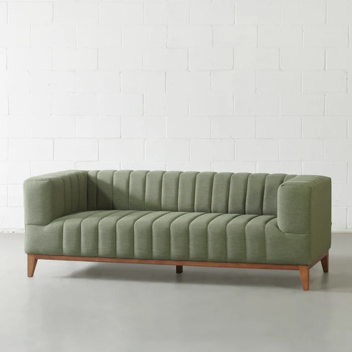 MELINA - Green Fabric Sofa