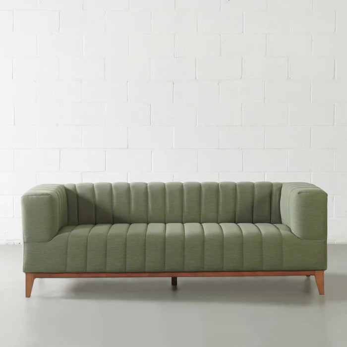 MELINA - Green Fabric Sofa