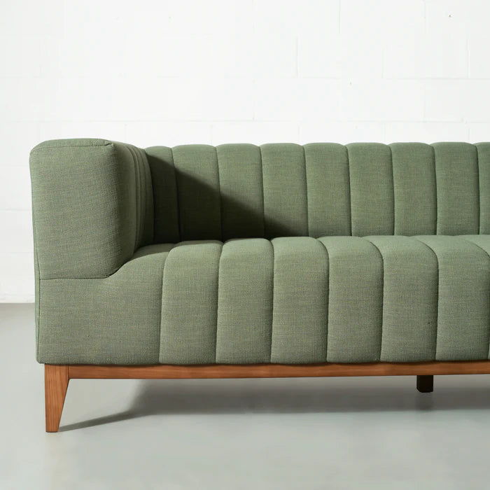 MELINA - Green Fabric Sofa