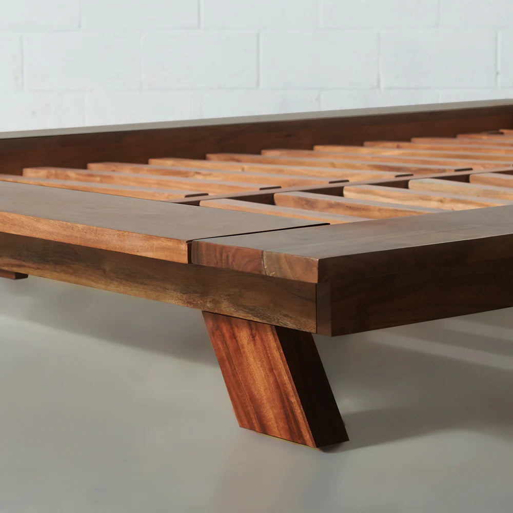 ZOEY - Solid Acacia Wood Platform Bed