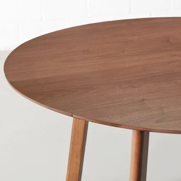 Walnut Veneer Extendable Dining Table