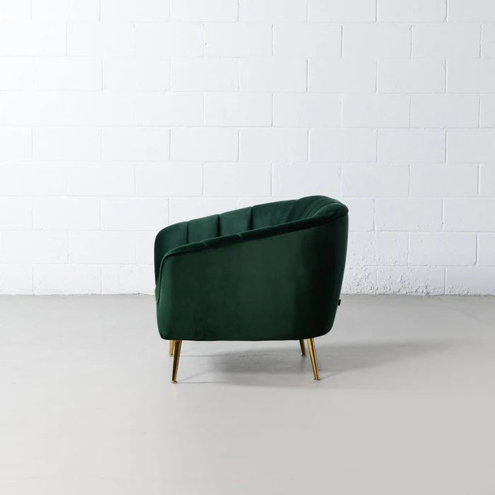 AUDREY - Green Velvet Chair