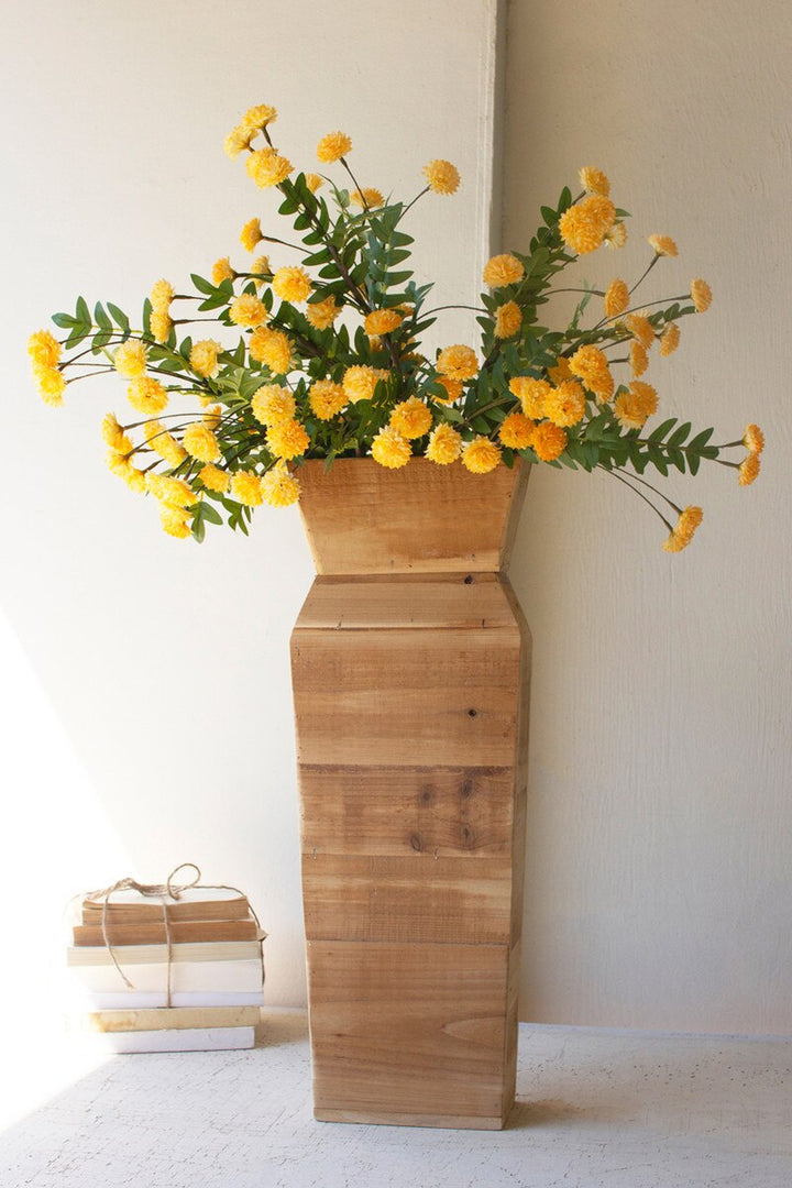 Recycled Wood Tabletop or Wall Vase