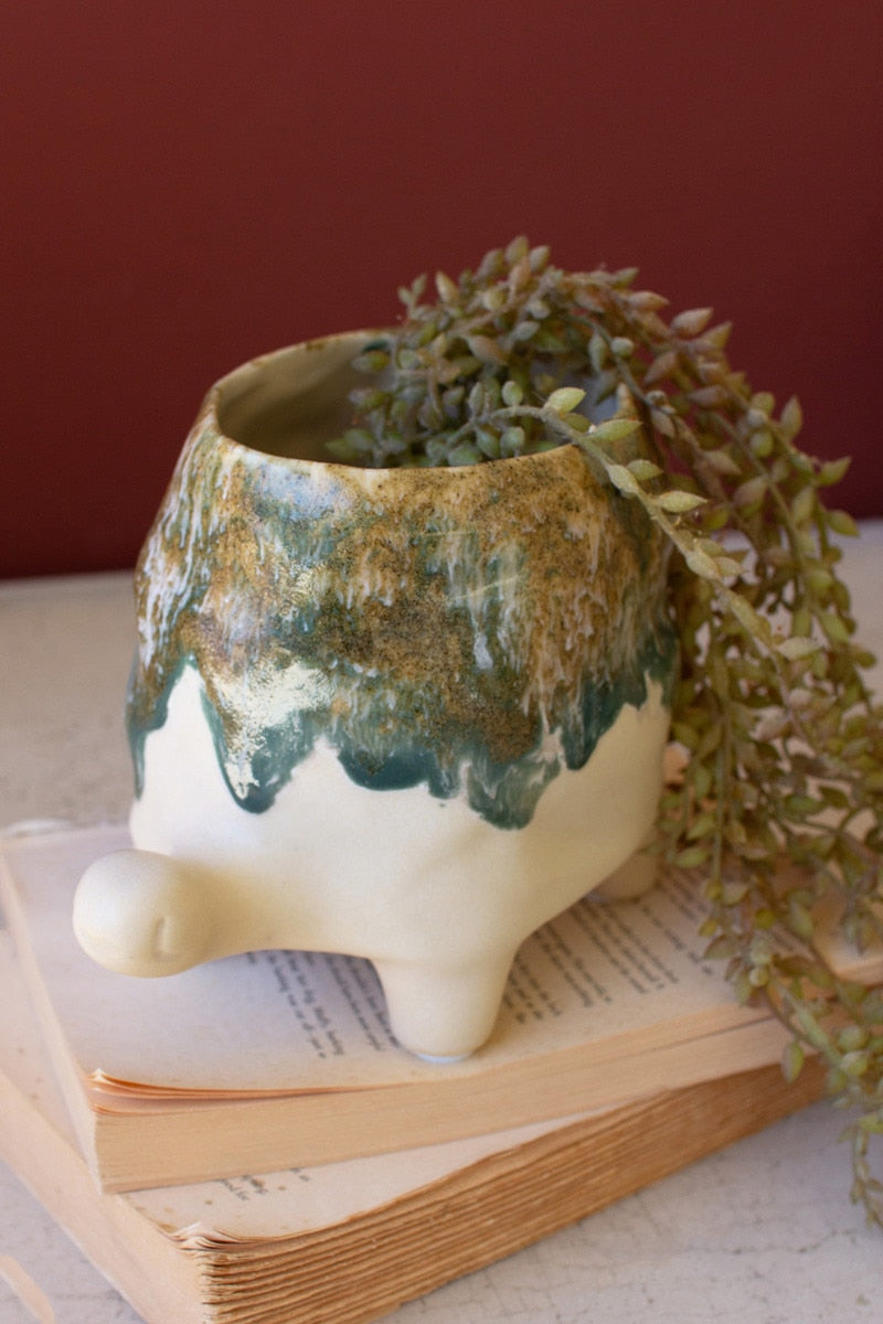 Ceramic Turtle Vase