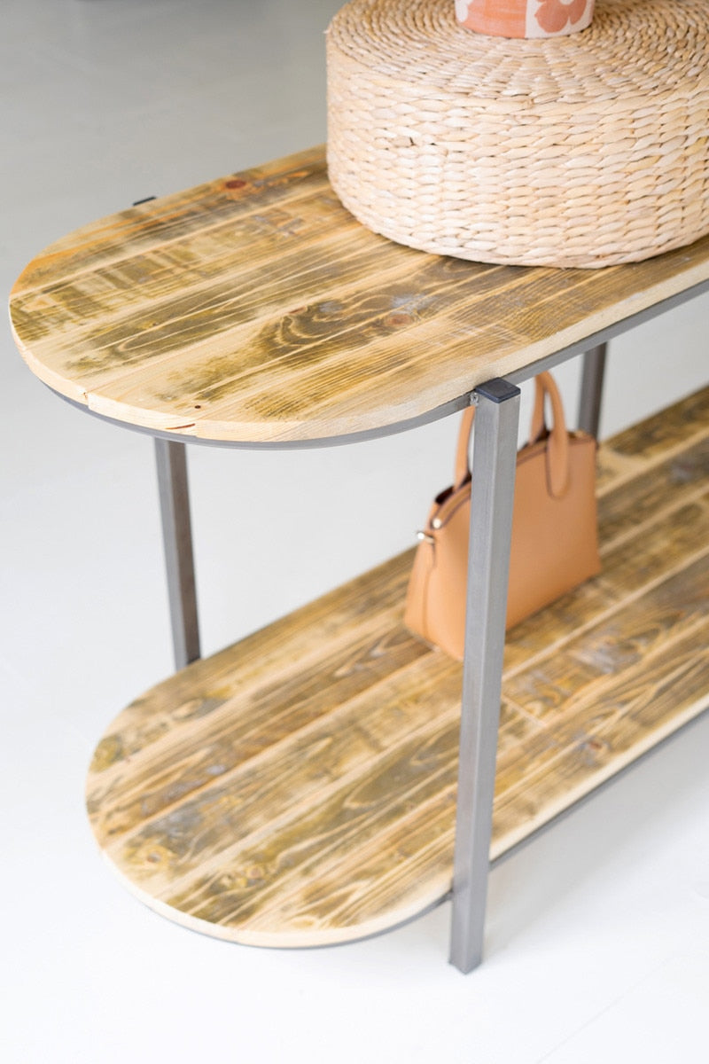 Wood and Metal Display Unit