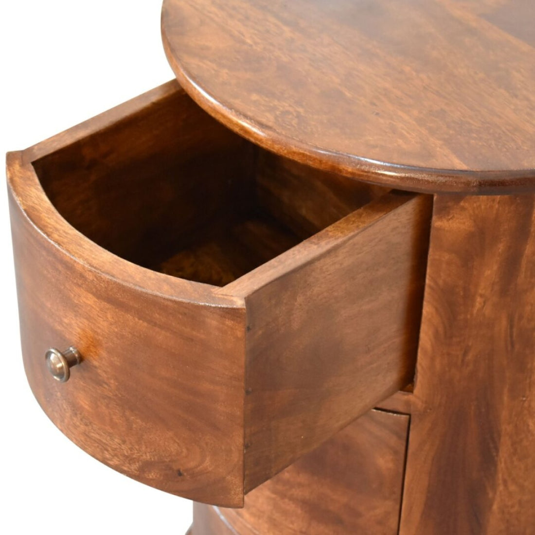 3 Drawer Chestnut Acacia Drum