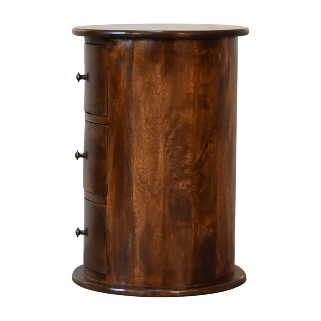 3 Drawer Chestnut Acacia Drum