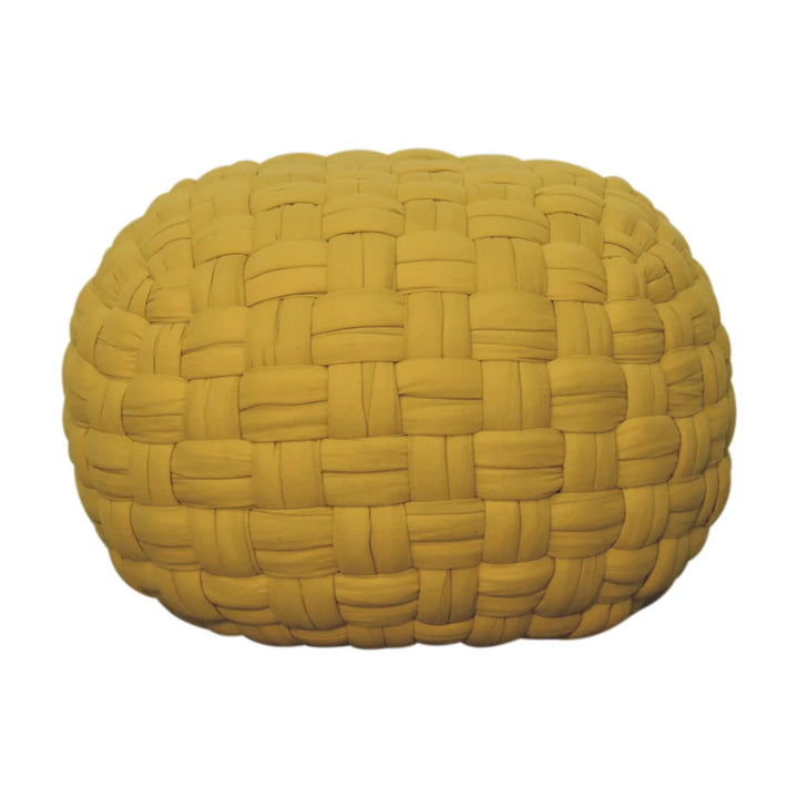 Mustard Tube Pouffe