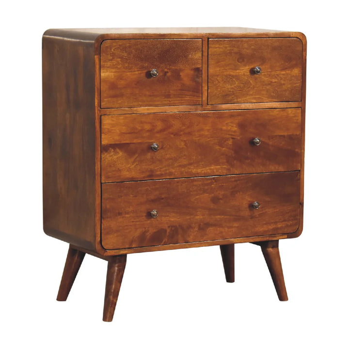 Curved Chestnut Chest