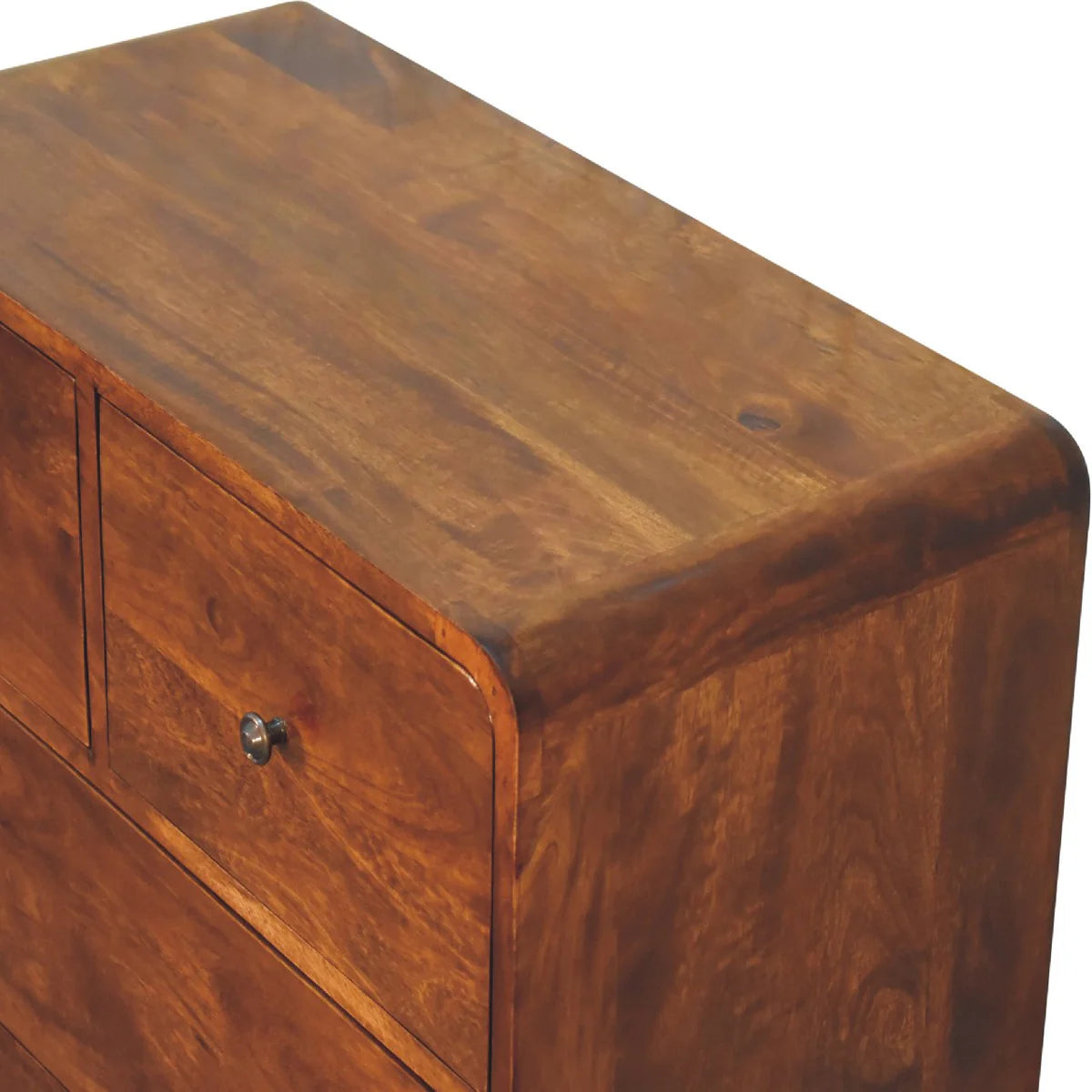 Curved Chestnut Chest