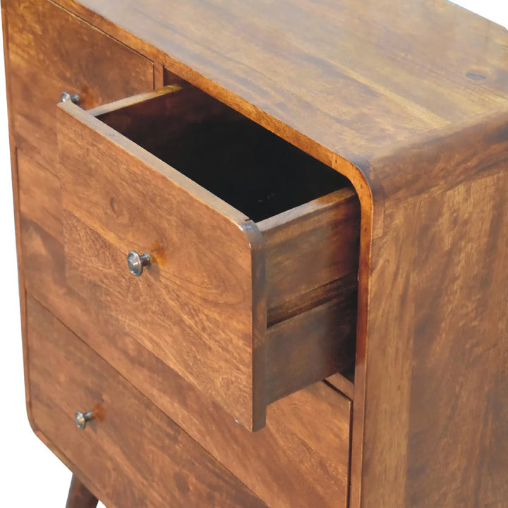 Curved Chestnut Chest