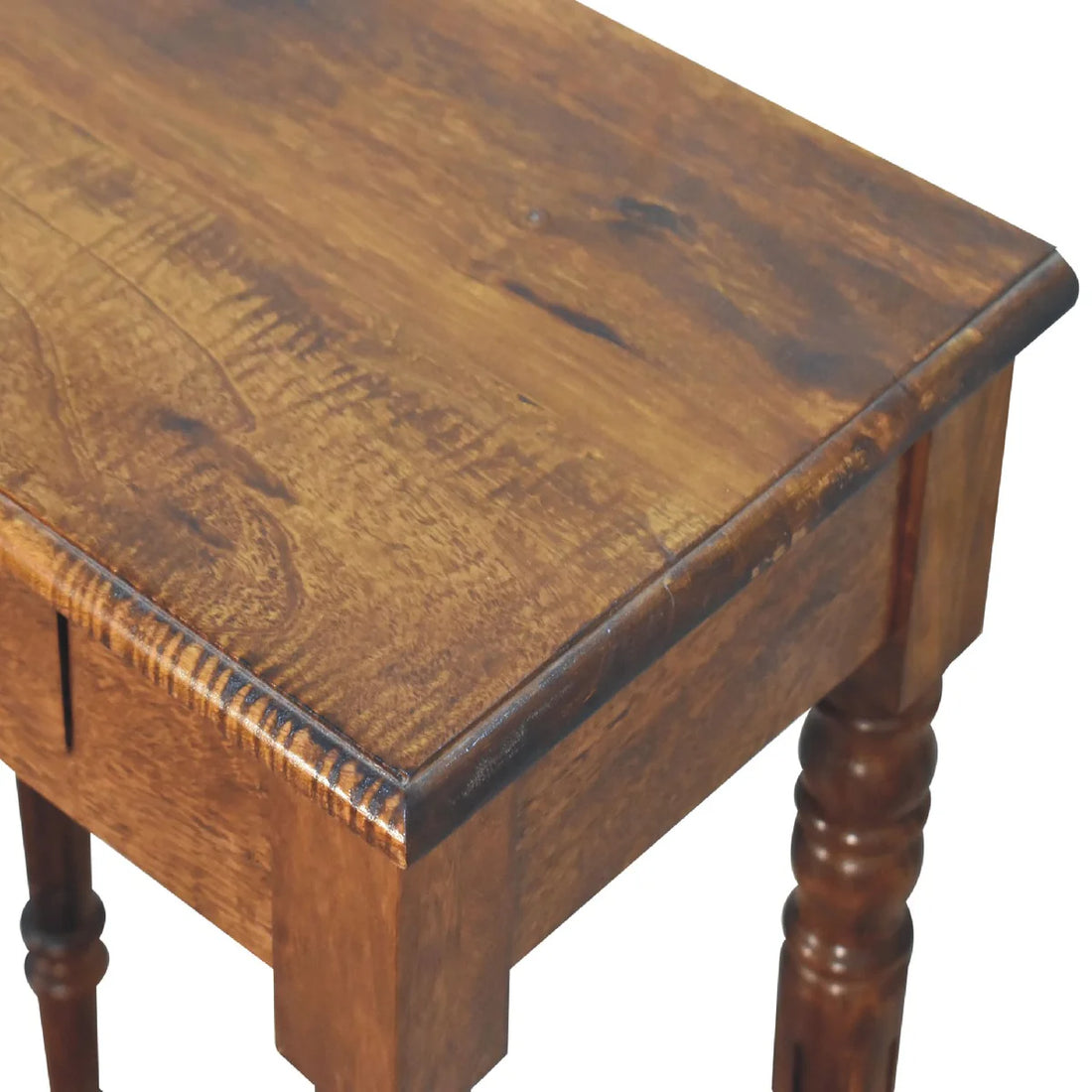 Chestnut Turned Leg Writing Desk