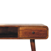 Curved Chestnut Writing Desk