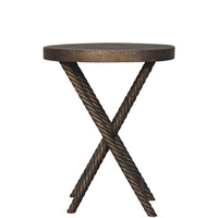 Metallic Rope Side Table