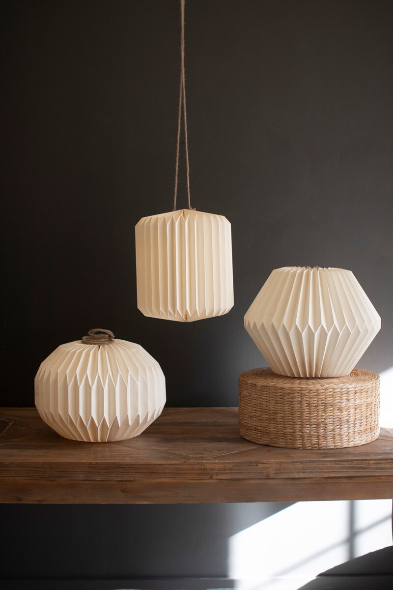 Set of 3 Folding Paper Lanterns