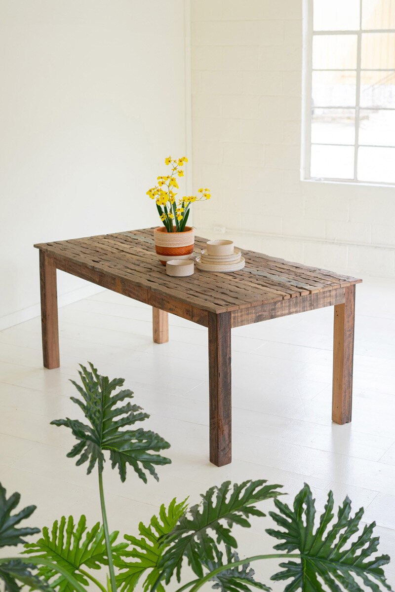 Recycled Truck Wood Dining Table