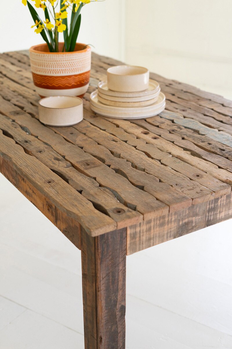 Recycled Truck Wood Dining Table