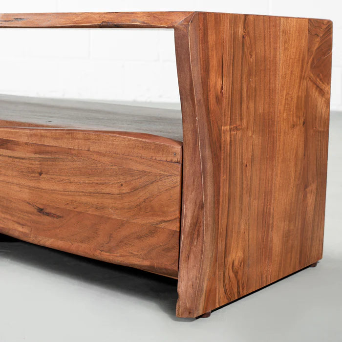 NASHVILLE - Modern Rustic Live Edge Acacia Wooden TV Unit (230cm)