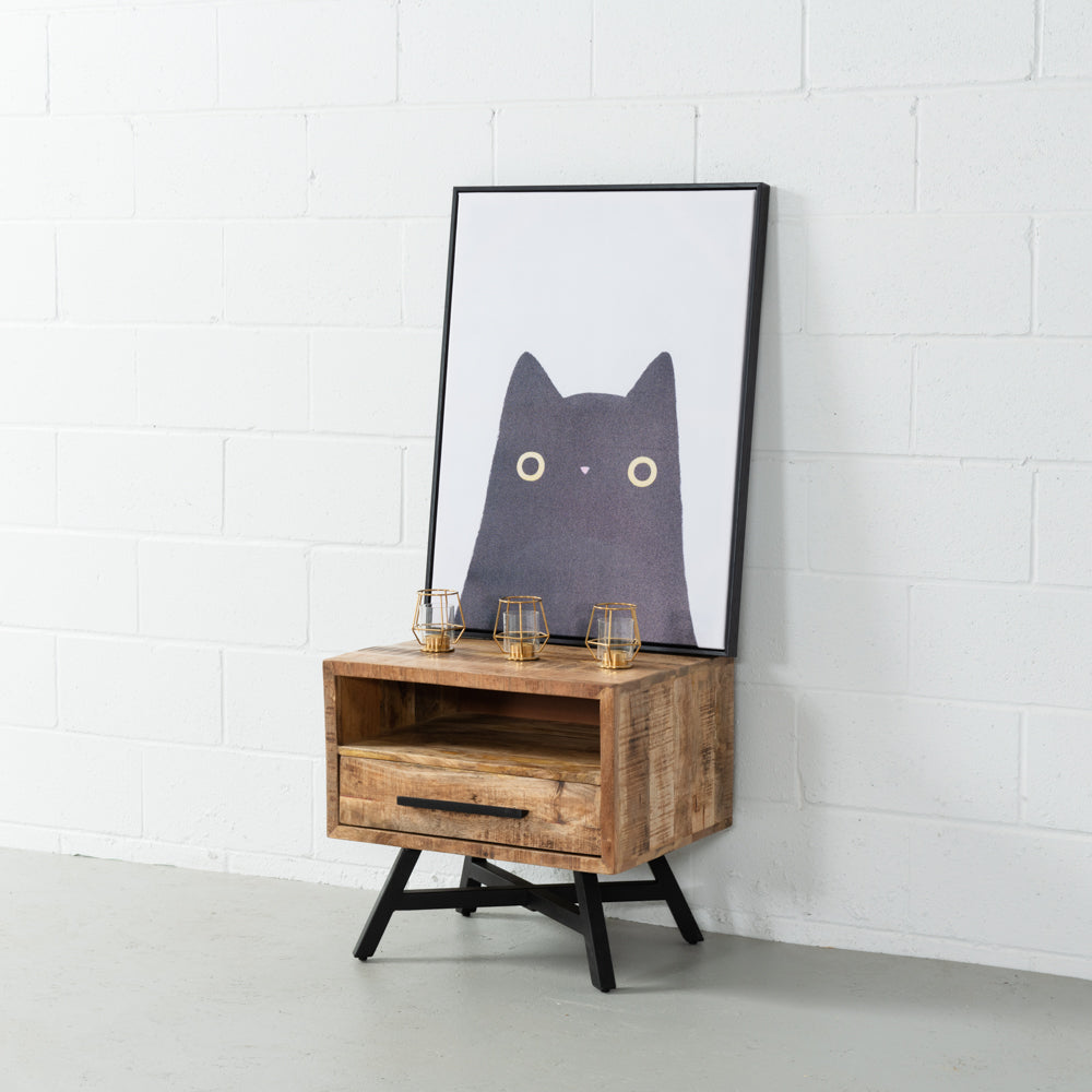 MAURA -  Mango Wood Night Stand