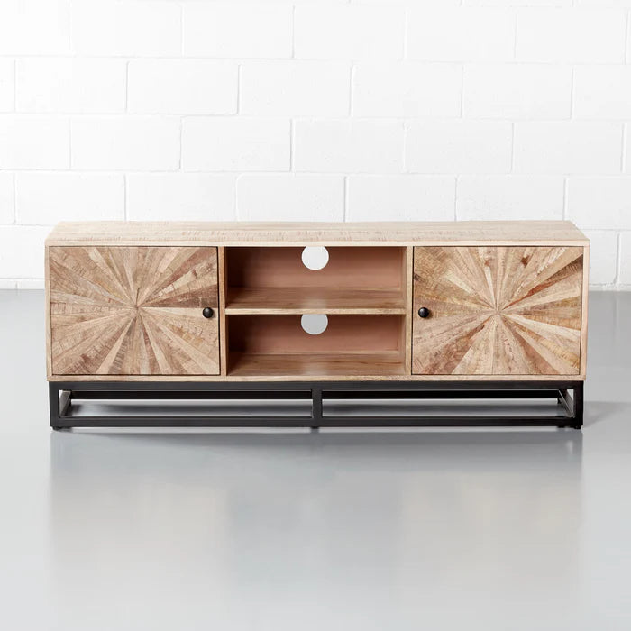 SUNBURST - Mango Wood TV Unit