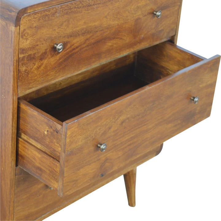 Curved Chestnut Chest